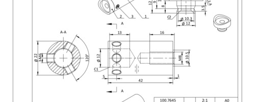 Vorschau Technische Zeichnung