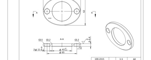 Vorschau Technische Zeichnung