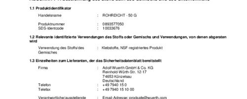 Vorschau Sicherheitsdatenblatt gemäß Verordnung (EG) Nr. 1907/2006